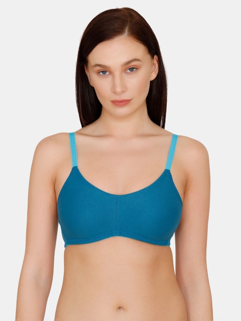 

Zivame Blue T-shirt Bra - Half Coverage