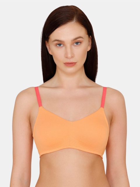 

Zivame Orange T-shirt Bra - Half Coverage
