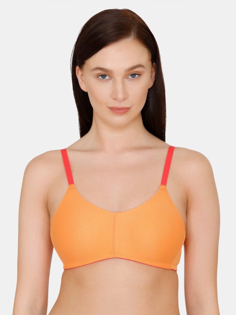 

Zivame Orange & Red T-shirt Bra - Half Coverage