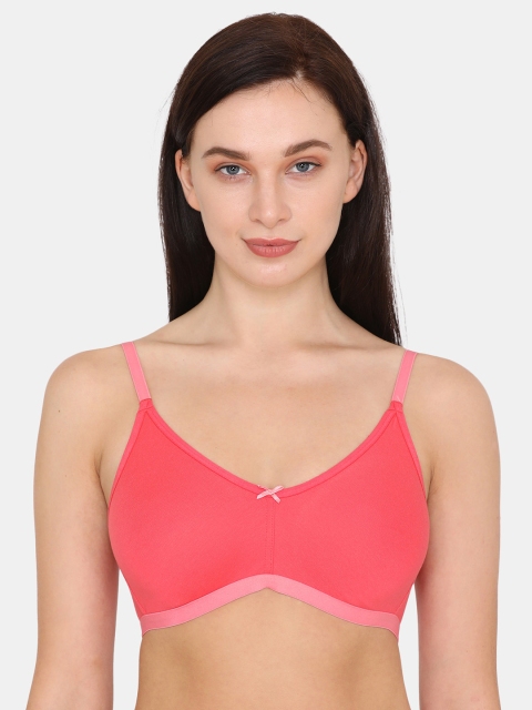 

Zivame Pink Solid Underwired Lightly Padded T-shirt Bra ZI10SAFASHBPINK