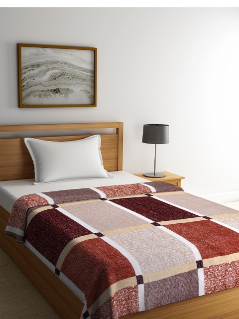 

NEUDIS Multicoloured Geometric AC Room 210 GSM Single Bed Blanket, Multi