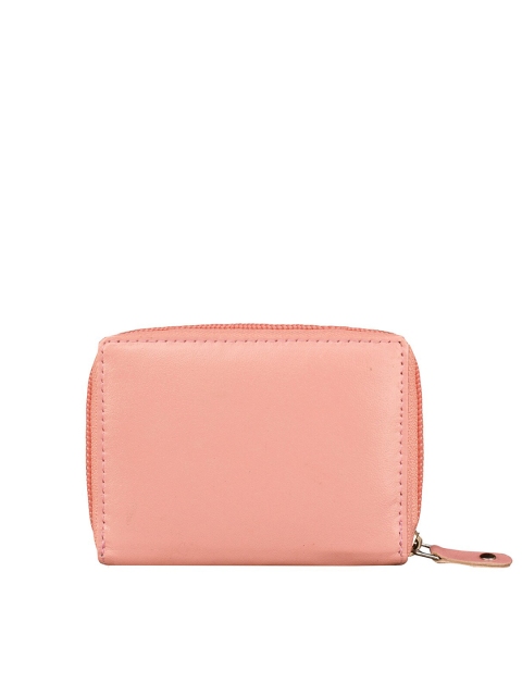 

ABYS Unisex Pink Solid Card Holder