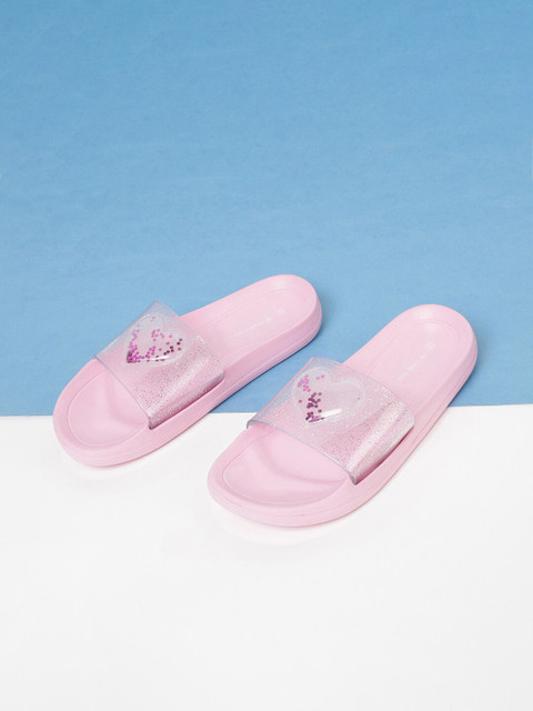 

Fame Forever by Lifestyle Girls Pink Embellished Sliders