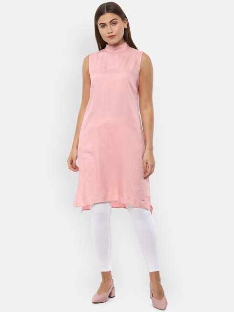 

Van Heusen Woman Pink Solid Tunic