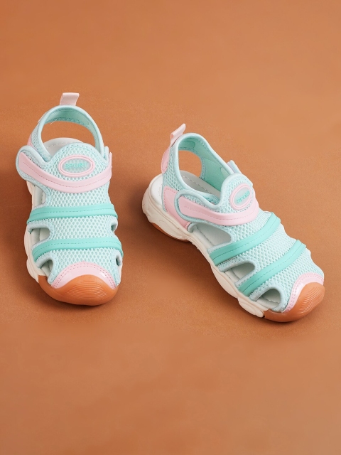 

Fame Forever by Lifestyle Girls Sea Green & Pink Comfort Sandals