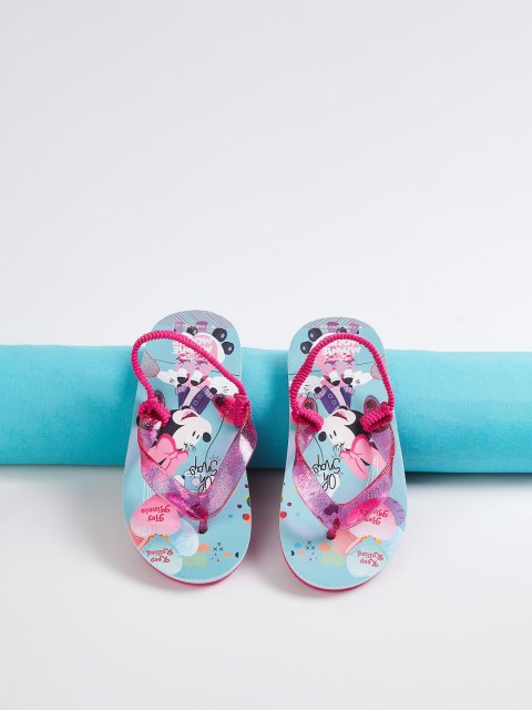 

Fame Forever by Lifestyle Girls Pink & Blue Printed Thong Flip-Flops