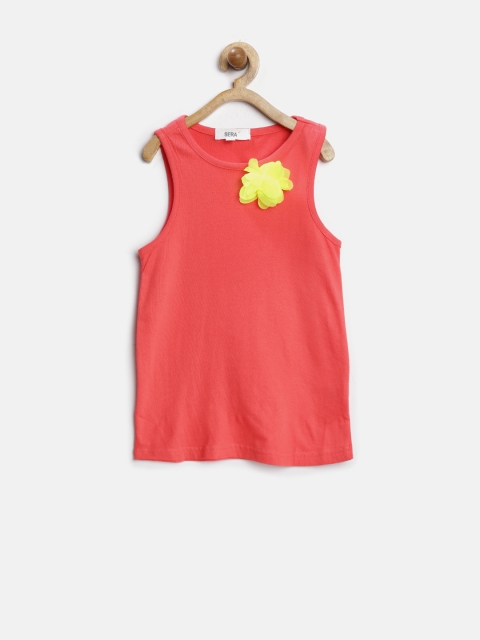 

Sera Girls Coral Red Top