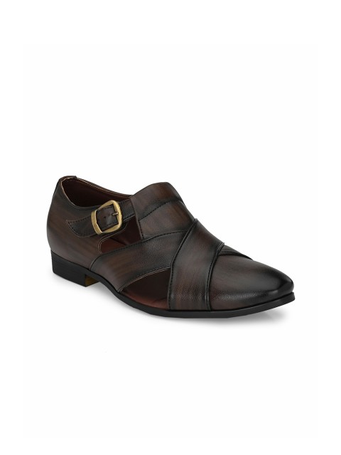 

San Frissco Men Brown Shoe-Style Sandals
