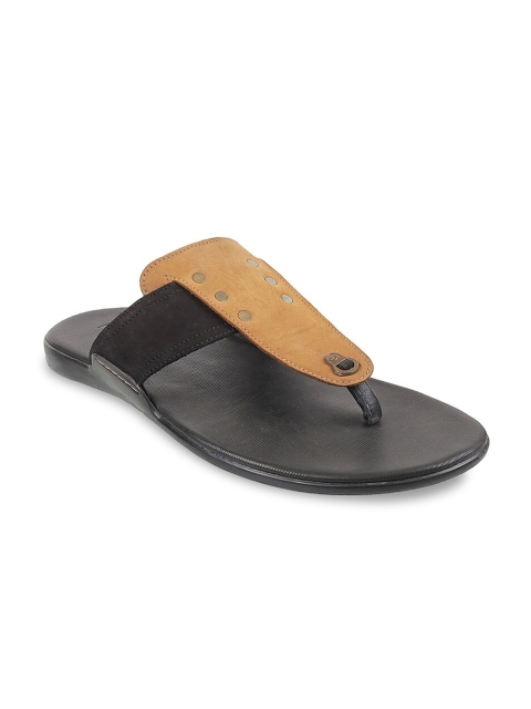 

Metro Men Black & Tan Brown Suede Comfort Sandals