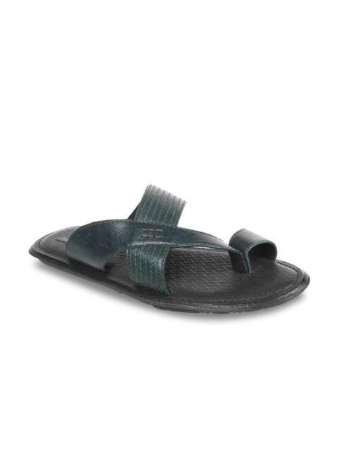 

Metro Men Green & Black Comfort Sandals