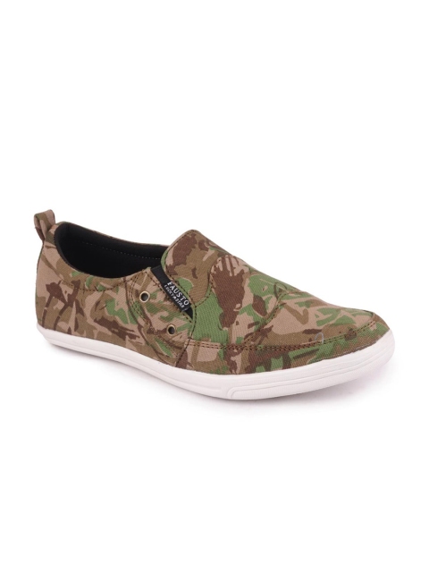 

FAUSTO Men Blue Printed Slip-On Sneakers