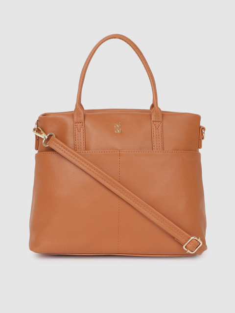 

Baggit Tan Brown Solid Handheld Bag