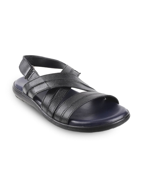 

Mochi Men Black Leather Comfort Sandals