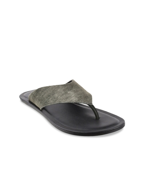 

Mochi Men Olive Green & Black Comfort Sandals
