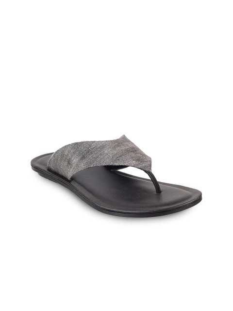 

Mochi Men Grey & Black Comfort Sandals