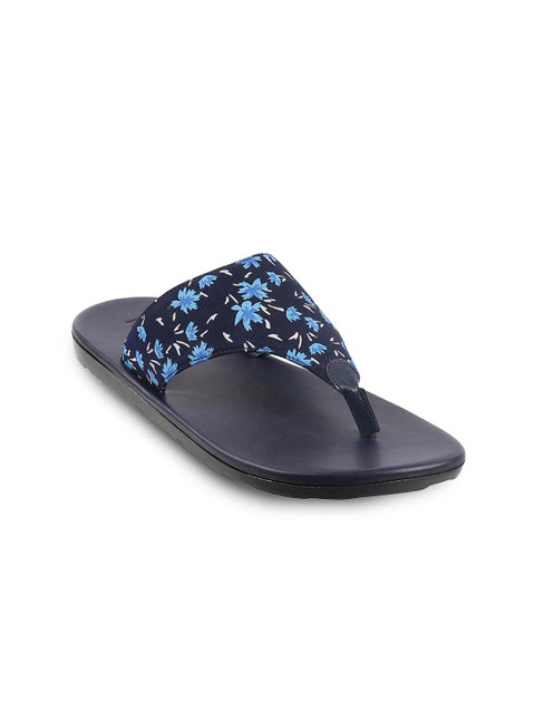 

Mochi Men Blue Printed Comfort Sandals