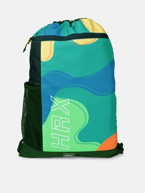 

HRX by Hrithik Roshan Unisex Navy Blue Printed Drawstring Backpack