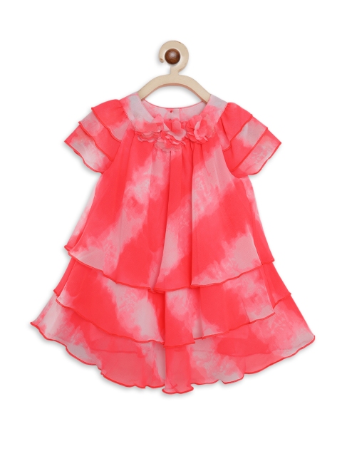 

Nauti Nati Girls Pink Printed A-Line Dress