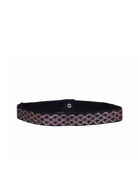 

Diwaah Women Black & Pink Embellished Belt