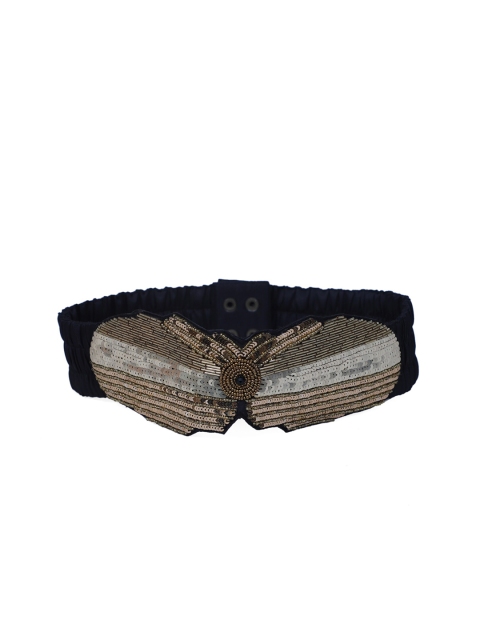 

Diwaah Women Black & Gold-Toned Embellished Belt