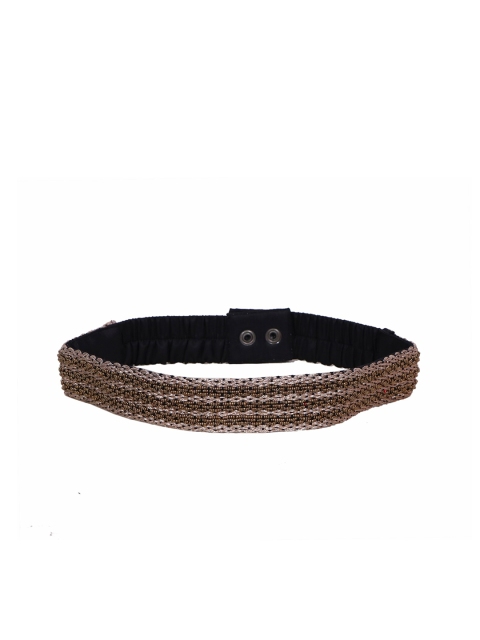 

Diwaah Women Brown & Black Embellished Belt
