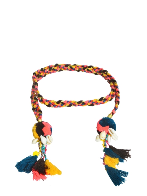 

Diwaah Women Pink & Yellow Embellished Belt