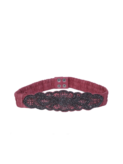 

Diwaah Women Pink & Grey Embellished Belt