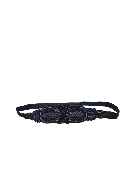 

Diwaah Women Black & Navy Blue Embellished Belt