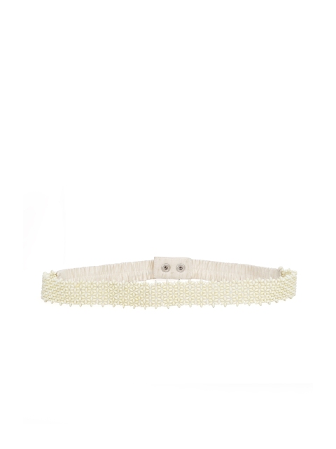 

Diwaah Women Cream-Coloured Embellished Belt