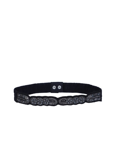 

Diwaah Women Black & Navy Blue Embellished Belt