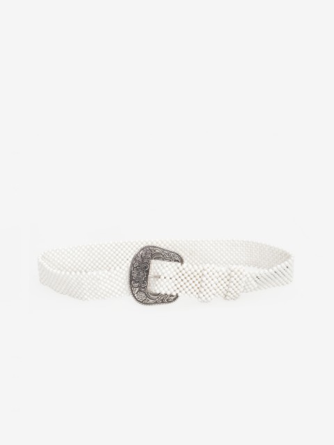 

Diwaah Women White Embellished Belt
