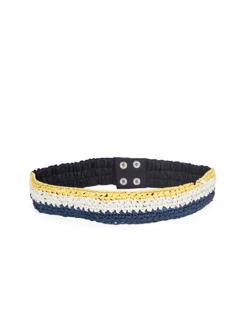 

Diwaah Women Yellow & White Embellished Belt