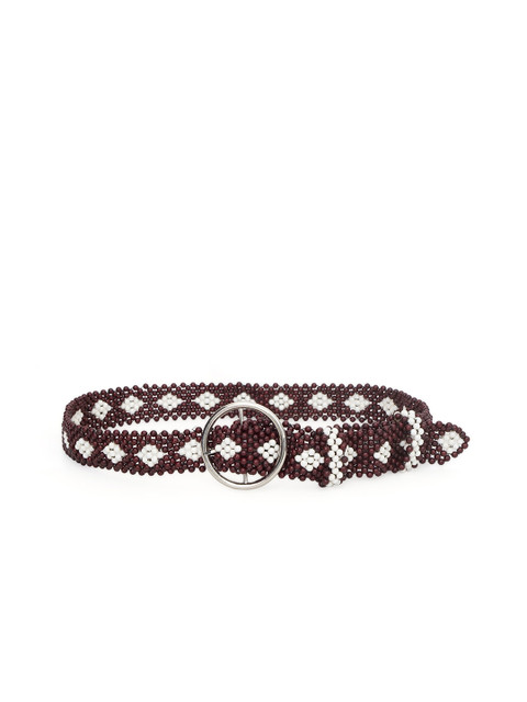 

Diwaah Women Brown & White Embellished Belt