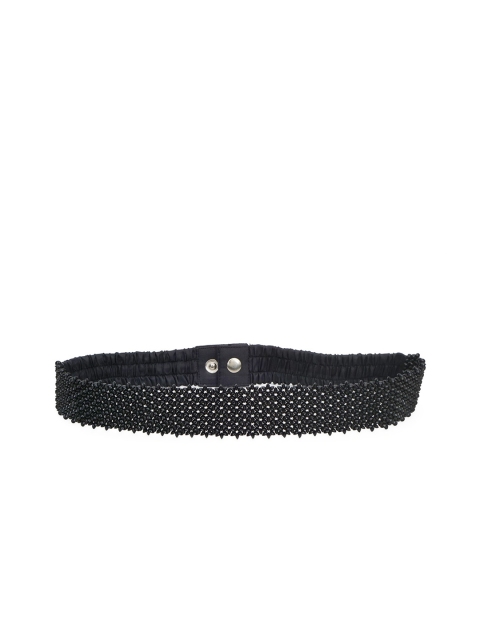 

Diwaah Women Black & White Embellished Belt