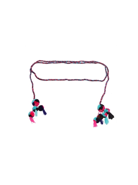 

Diwaah Women Blue & Pink Solid Belt