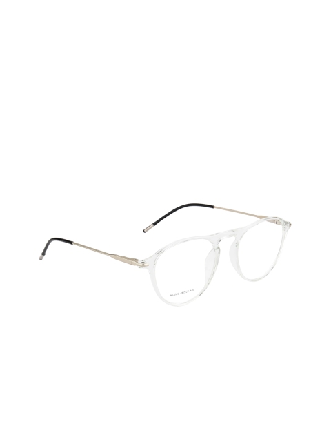

Ted Smith Unisex Transparent Solid Full Rim Aviator Frames TS-KO009_CRY