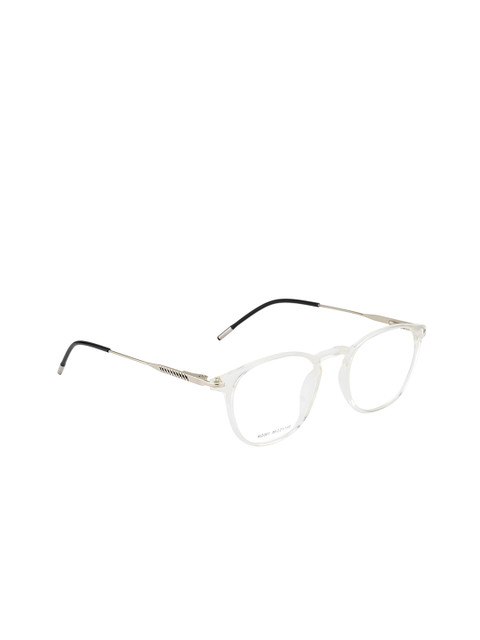 

Ted Smith Unisex Transparent Solid Full Rim Oval Frames TS-KO001_CRY