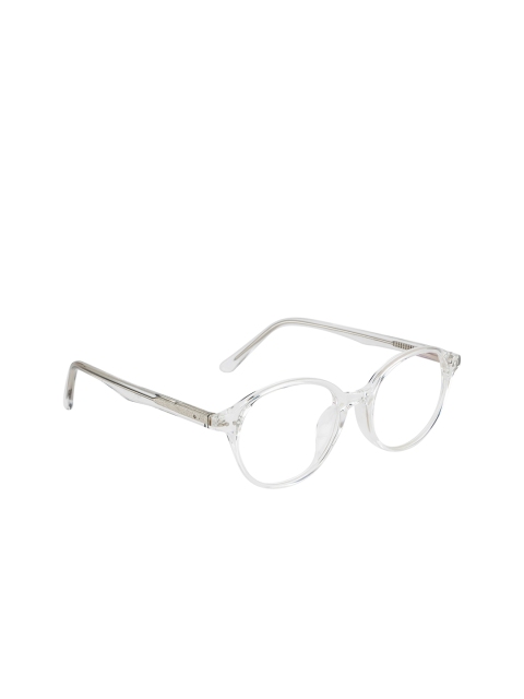 

Ted Smith Unisex White & Grey Solid Full Rim Round Frames TS-86306_CRY
