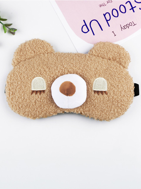 

Bigsmall Beige & White Bear Travel Gel Eye Mask