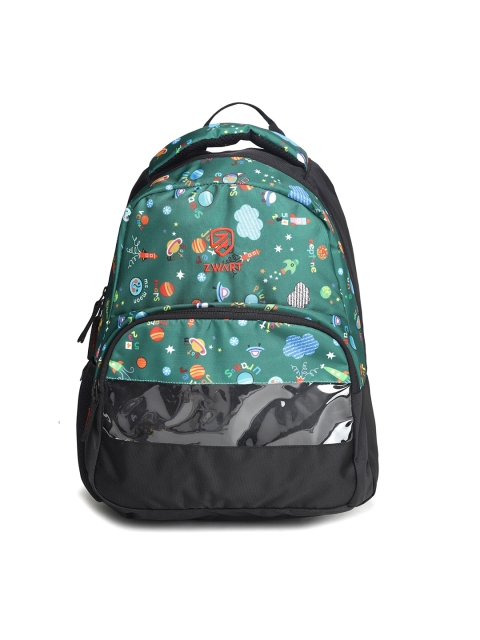 

Zwart Unisex Blue & Black Graphic Backpacks