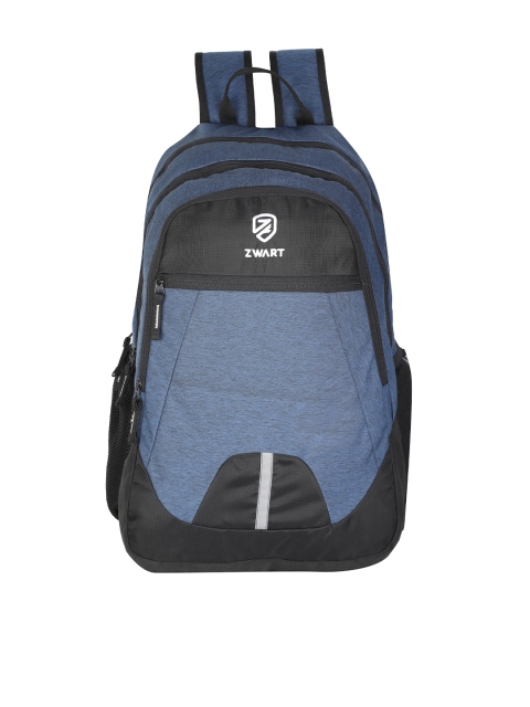 

Zwart Unisex Blue & Black Colourblocked Backpacks