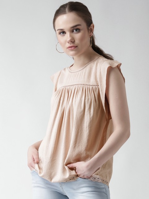 

New Look Women Dusty Pink Regular Top