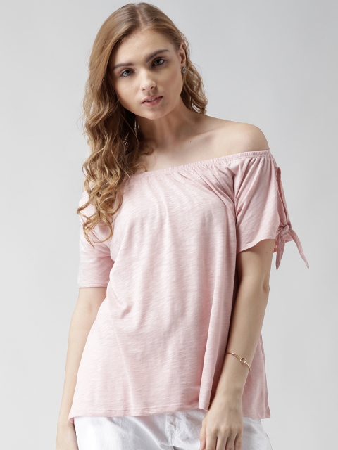 

New Look Women Pink Off-Shoulder Top