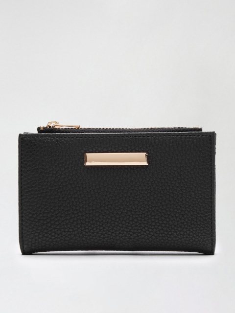 

DOROTHY PERKINS Women Black Solid Two Fold Wallet