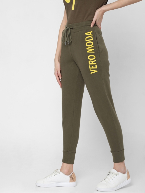 

Vero Moda Women Olive Printed Joggers