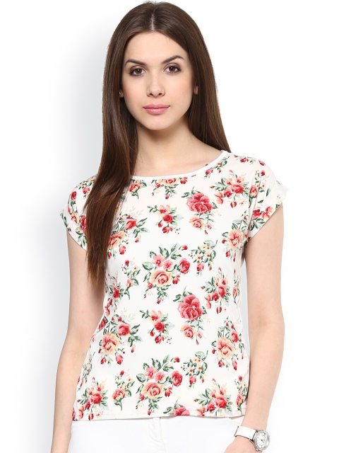 

Hapuka White Floral Print Top