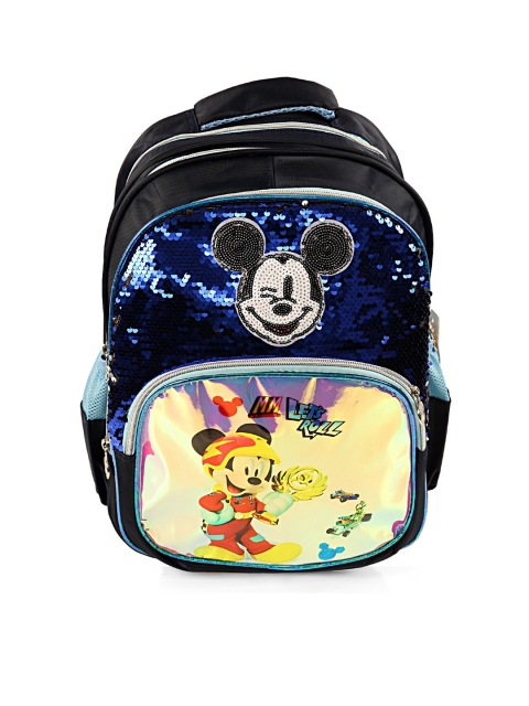 

Disney Kids Blue & Black Graphic Embellished Backpacks