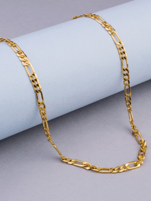 

Alankruthi Gold-Plated Handcrafted Figaro Chain
