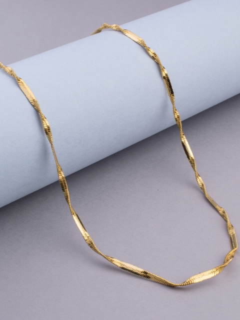 

Alankruthi Gold-Toned Brass Gold-Plated Handcrafted Chain
