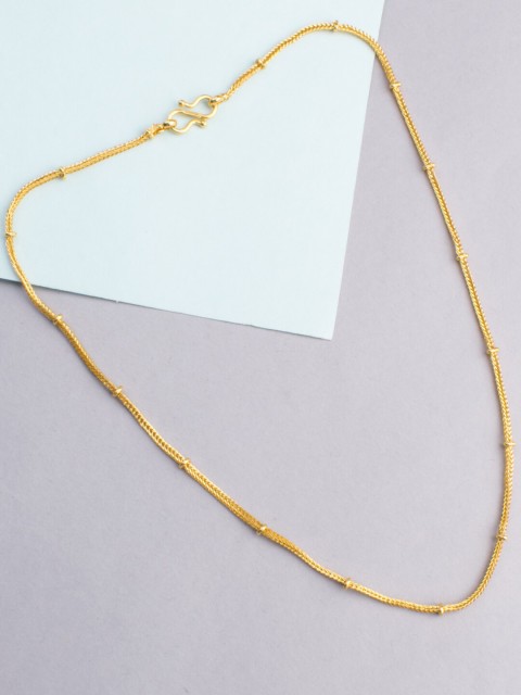 

Alankruthi Gold-Toned Brass Gold-Plated Handcrafted Chain